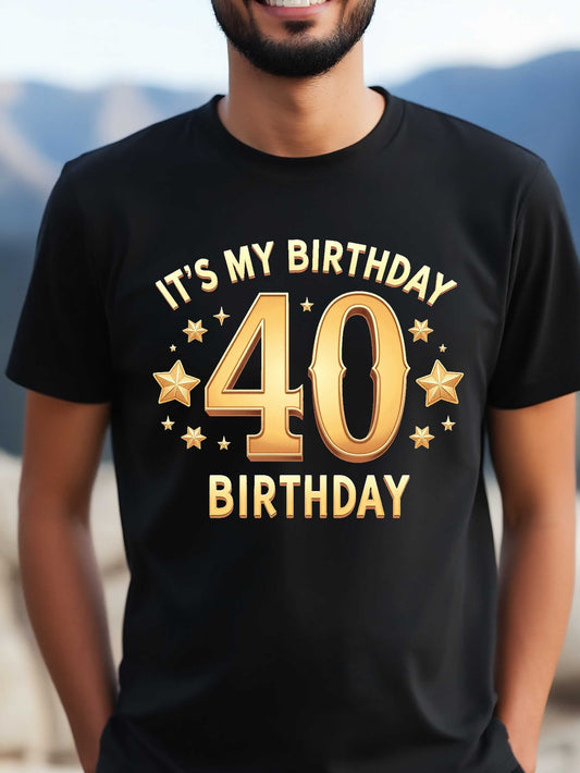 Men's 40th Anniversary T-Shirt - Crew Neck