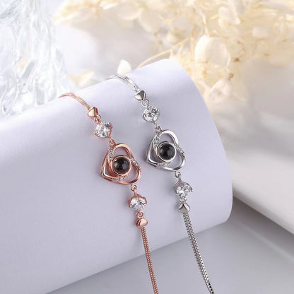Creative And Simple S925 Silver Projection Bracelet