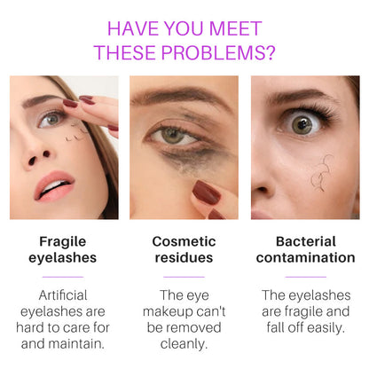 Shampoing pour cils, dégraissant doux pour les yeux