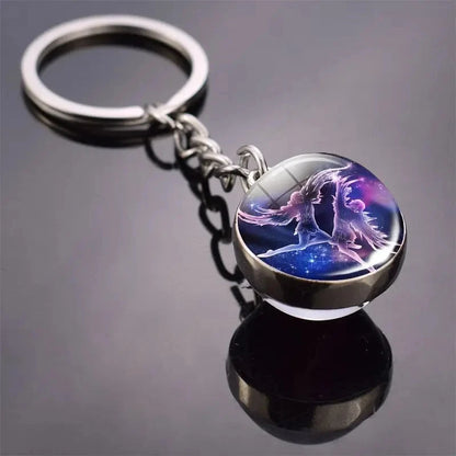 Constellation-zodiac-porte-clé-cadeau-lumineux