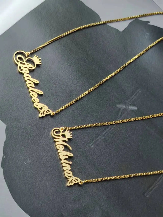 Collier personnalisé avec nom pour femmes et hommes