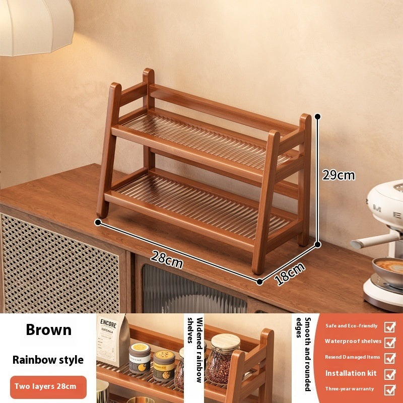 Étagère Rangement Service à Thé Tasses Bureau Table - BMYANY